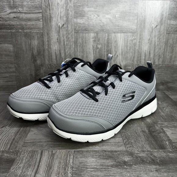 Skechers Men's size 12 Grey Mesh Lightweight Running Shoes - Picture 3 of 8